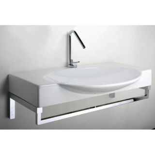 Swing 85 Above Counter or Wall Mount Bathroom Sink with Optional Towel