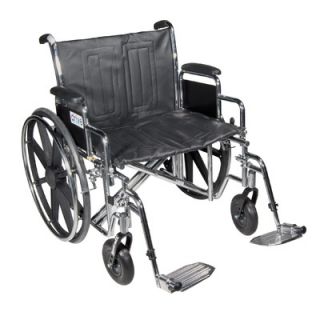 Drive Medical Sentra EC Heavy Duty Dual Axle Wheelchair   STD    X