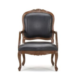  Interiors Fleance Leather Accent Chair   A 85 J001 Dark BRN