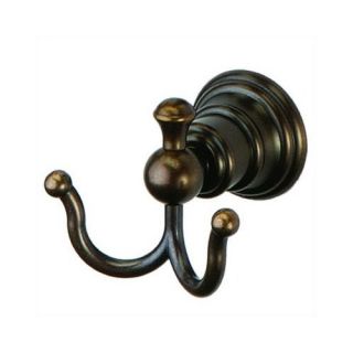 Estate Double Robe Hook in Heritage Bronze