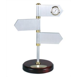 Chass Road to Success Clock with 2 Blank Signs