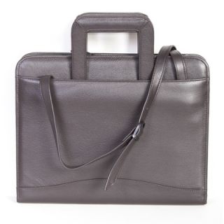 Scully Soft Plonge Leather Zip Binder With Drop Handles