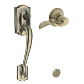 Schlage Camelot Handleset with Accent Dummy Style Interior Lever