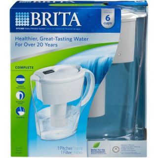 Brita Space Saver Water Filtration Pitcher   42364(35250 4)