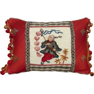 123 Creations Boy with Lantern 100% Wool Petit Point Pillow with
