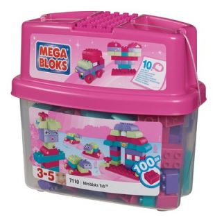 Mega Brands Mini Bloks Tub 100 Pink