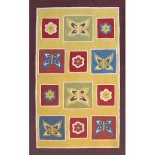 American Home Rug Co. Kiddie Butterfly Kids Rug   AT050YLPR