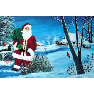 Custom Printed Rugs Seasonal Holiday Santa Doormat   DM 104