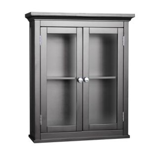 Madison Avenue Dark Wall Cabinet with Two Doors