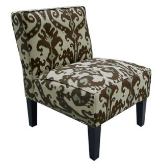 Skyline Furniture Button Cotton Slipper Chair   5805MKSHCBLSTN