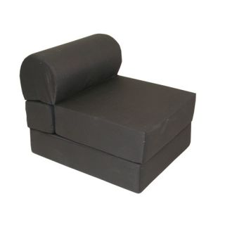 Black Jr. Twin Foam Sleeper Chair (Poly Cotton)