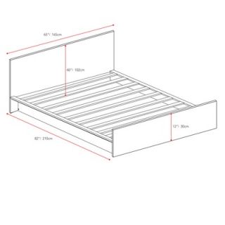 dCOR design Plateau Queen Platform Bed   Q 105 LPB