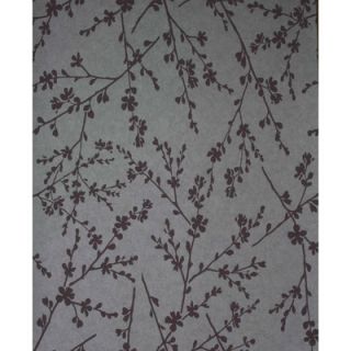 Brewster Home Fashions Verve Twiggy Wallpaper in Lavender / Silver