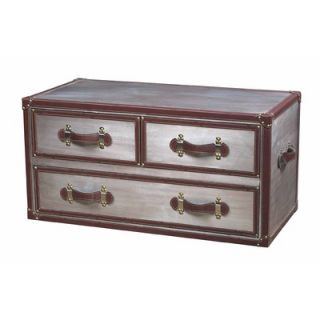  Industries Cargo Four Drawer Chest in Chrome and Tan   116 009