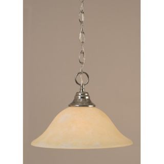 Toltec Lighting 9.5 One Light Downlight Pendant with Amber Marble