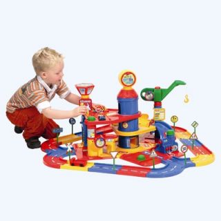 Wader Toys Childrens Parking Tower with 3 Floors, 2 Cars and