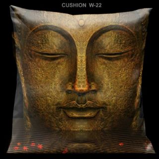Lama Kasso Zen Black and Red 18 Square Pillow