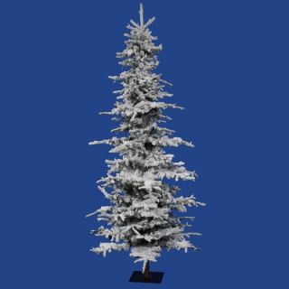Vickerman Flocked Georian Fir 7.5 Artificial Christmas Tree