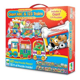 The Learning Journey Puzzle Doubles Giant ABC and 123 Trains
