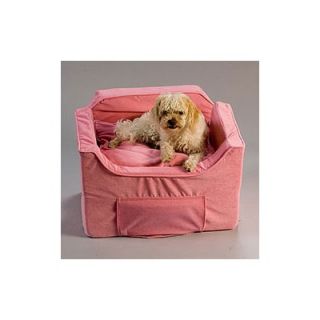 Snoozer Luxury Lookout II Pet Car Seat in Pink Microsuede