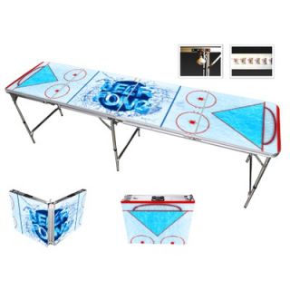 Red Cup Pong Hockey Beer Pong Table in Standard Aluminum