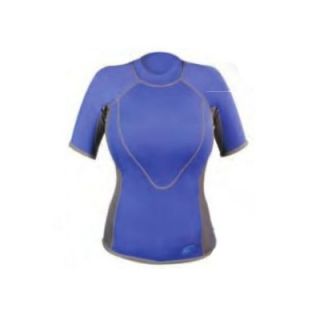 Neosport 1.5mm XSPAN Womens Short Sleeve Top Wetsuit in Blue