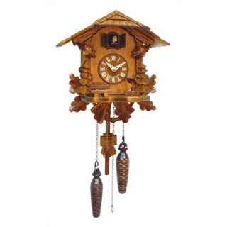 Black Forest Cuckoo Clock with Leaf Detail and Music