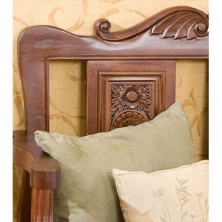 Wildon Home ® Vernon Handcarved Wood Entryway Storage Bench