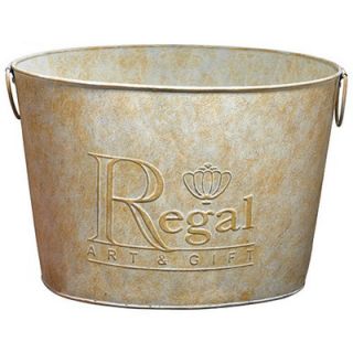 Regal Art & Gift Large Garden Stake Bucket in Metal   REGALD136