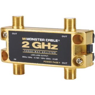 Monster Cable 3 Way 2 GHz RF Splitter