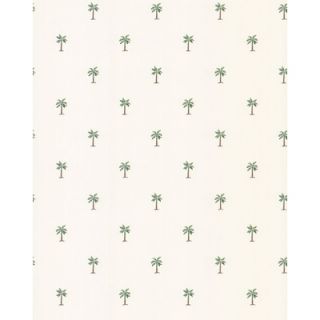  by the Shore Palm Tree Print Wallpaper in White   144 59658