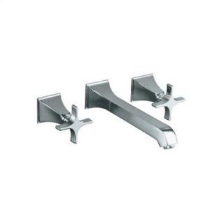 Kohler Memoirs Wall Mounted Bathroom Faucet with Double Cross Handles