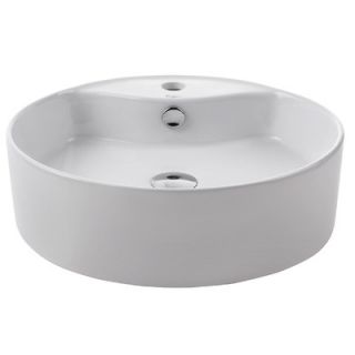 Kraus Ceramic White Round Sink   KCV 142