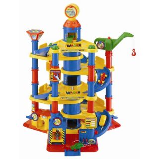 Wader Toys Childrens Parking Tower with 7 Floors and 2 Cars