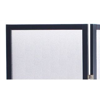 Adesso Toronto Folding Screen in Black Wood with Plexiglass Panels