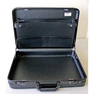 Platt Deluxe Soft Molded Attache Case in Black 12.5 x 18 x 3.5