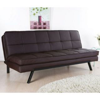 Abbyson Living Magnolia Leather Convertible Sofa   AD 150L X