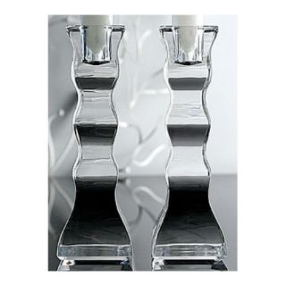 Cruise Crystal Small Candlesticks (Set of 2)