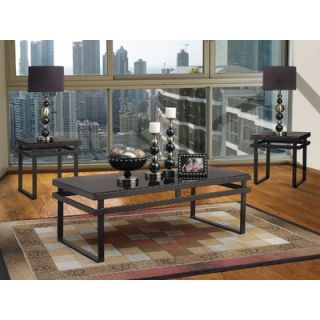 Steve Silver Furniture Delano Coffee Table Set in Multi Step Rich
