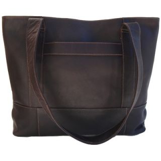 Piel Top Zip Tote Bag