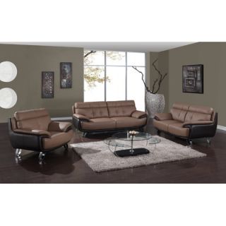 Global Furniture USA Cassie Bonded Leather Sofa   A159 T/BR S