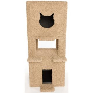 Posh Kitty Condos Two Story Cat Condo and Litter Box Enclosure