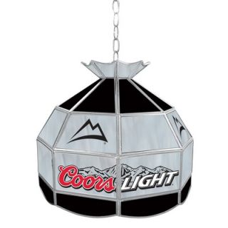 Trademark Global Coors Light Stained Glass Tiffany Lamp