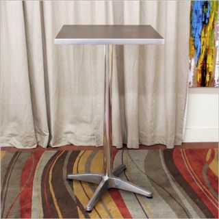 Baxton Studio Altgeld Modern Bar Table with Brown Square Top