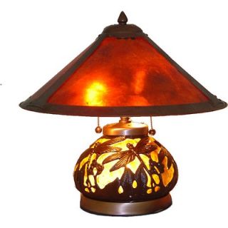 Warehouse of Tiffany Mica Dragonfly Table Lamp with Lighted Base