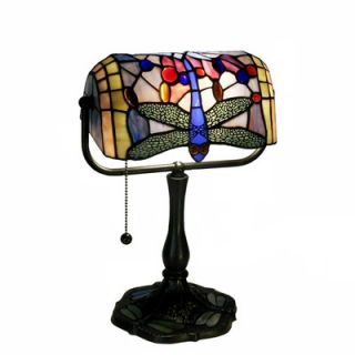 Warehouse of Tiffany Dragonfly Banker Desk Lamp in Bronze   GB06
