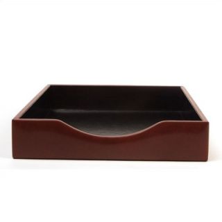 Bosca Old Leather Letter Tray Without Lid in Cognac