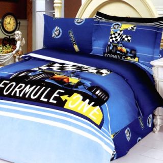 Le Vele Formula 4 Piece Twin Duvet Cover Bed in a Bag Set