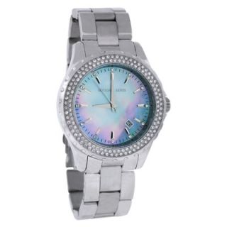 Michael Kors Womens Glitz Watch with Mother of Pearl Dial