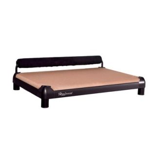 SnoozeSleeper Dog Bed with an Inside Memory Foam Layer and a Black
